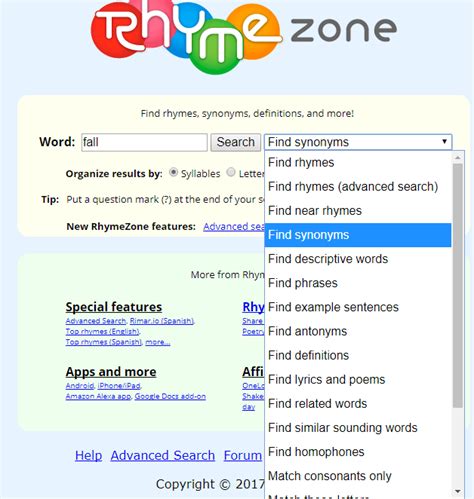 rymezone|rhymezone website.